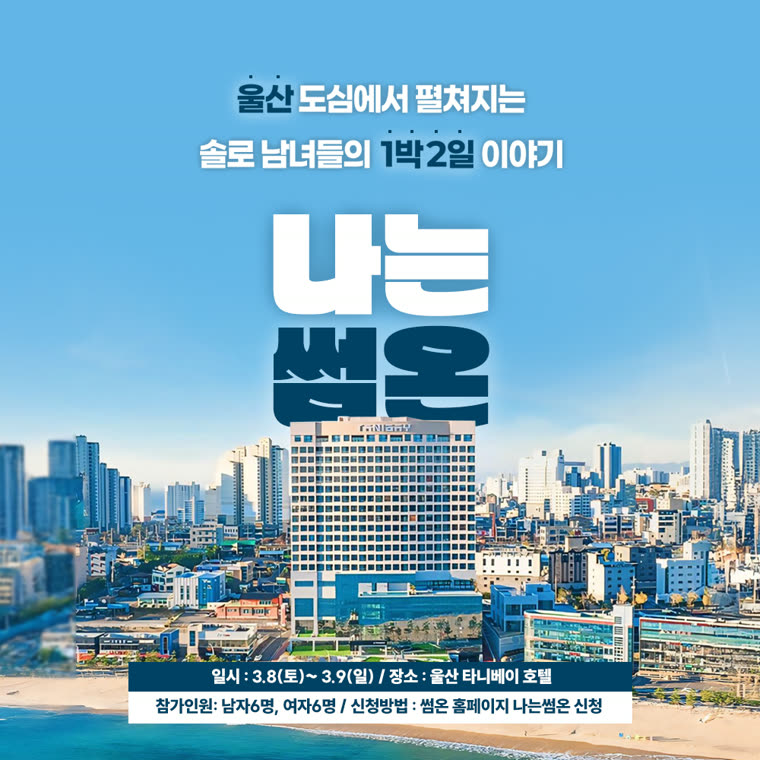나는썸온 8기 · 울산 포스터