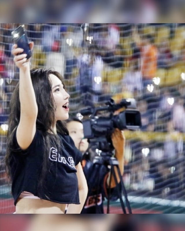 조아련 실장 프로 치어리더 시절